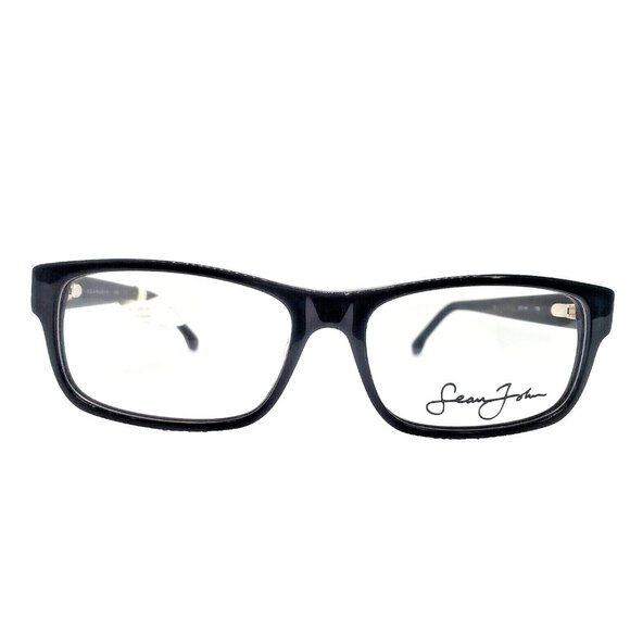 SEAN JOHN SJ 2062 001 Onyx Eyeglasses 57/16/150 - Picture 1 of 5